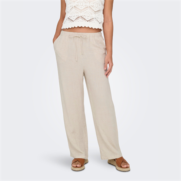 ONLY SIESTA MW PULL-UP LINEN BL PNT MOONBEAM - 15322263